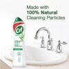 Cif Original Multipurpose Surface Cleaner Cream for Kitchen & Bathroom, Ocean Breeze Scent, 100% Dirt Removal with Natural Cleaning Particles, 2x500ml