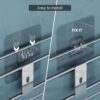 U-S-F BATH ACCESSORIES USF Wall Mounted Corner Shelf for Bathroom, Adhesive Storage Rack for Toiletries and Kitchen Essentials with Space Saving Design (Chrome, Pack of 1)