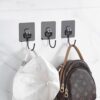 Heavy-Duty Adhesive Wall Hooks – Waterproof Transparent Utility Hooks for Bathroom, Kitchen, Door, Office – Removable Seamless Hanging Hooks Pack of 10