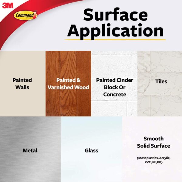 3M Command Clear Mini Wall Hooks, holds 225gms, no paint damage, Holds Strongly, Adhesive hooks for wall, Reusable, Multi-surface (Transparent, 6 hooks, 8 strips)
