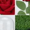 Artificial Rose Flower Showpiece with Glass Dome Cover, Decorative Preserved-Style Flower for Home Décor, Romantic Gift Item for Birthday, Anniversary, Valentine & Special Occasions (Red Rose)