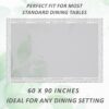 1776211514_Kuber-Industries-Table-Cover-6-Seater-Dining-Table-Cloth-for-Home-Decor-Table-Sheet-for-Dining-Area-60X90-DTC-Transparent.jpg Kuber Industries Table Cover 6 Seater |Dining Table Cloth for Home Décor | Table Sheet for Dining Area | 60X90 | DTC | Transparent
