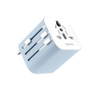 Lifelong Electronics 10A Universal Travel Adapter All in One | Lifelong Electronics 10A Universal Travel Adapter All in One | 2500W Heavy Duty Power | 180+ Countries - Europe/US/UK/AU/Asia etc. | 9-Hole International Worldwide Socket Accessories (Latest Launch)