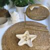 Kitty Cat®Concrete Jewelry Tray Trinket Dish, Decorative Star Fish Vanity Key Tray for Women – Cute Jewelry Plate, Ring Holder, Aesthetic Room Decor, White, Perfect for Birthday (13.5x13cm) (Starfish)