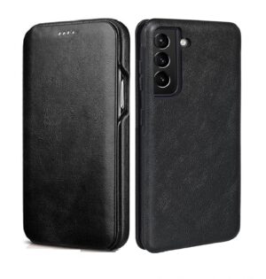 WHITBULL Smart Magnetic Closer Flip Cover Compatible with Samsung Galaxy M56 5G / F56 5G (Black)