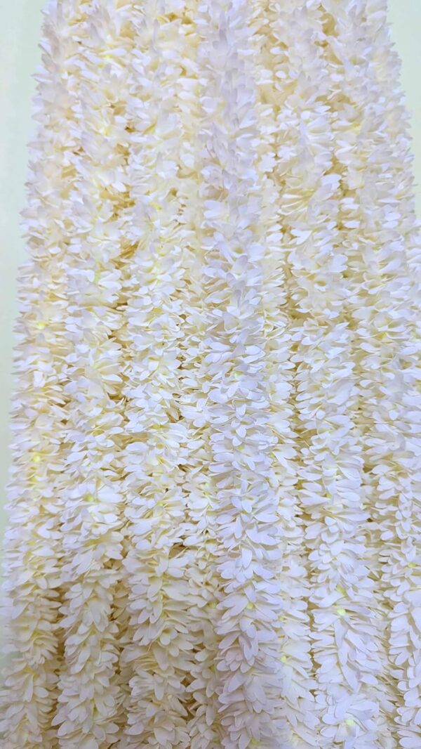 afarza Garland Toran for Door Hanging Entrance Decoration Bandarwal Handmade Festival Wedding Backdrop Haldi Mehndi Home Decor 4 Pieces (White)