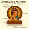 ZOCI VOCI Bal Krishna LED Photo Frame Lamp with Light – Krishna Night Lamp for Pooja Room, Spiritual Home Décor, Diwali Gift, Temple Decoration, Bedside Table Lamp (Warm Light)
