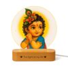 ZOCI VOCI Bal Krishna LED Photo Frame Lamp with Light – Krishna Night Lamp for Pooja Room, Spiritual Home Décor, Diwali Gift, Temple Decoration, Bedside Table Lamp (Warm Light)