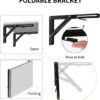 1776257073_Folding-Shelf-Brackets-16-Inch-40-cm-Pack-of-2-Heavy-Duty-Mild-Metal-Wall-Mount-Foldable-Collapsible-Shelf-Support-for-Kitchen-Table-Workbench-Storage-Shelves-Black.jpg Folding Shelf Brackets (16 Inch, 40 cm) Pack of 2 Heavy Duty Mild Metal Wall Mount Foldable Collapsible Shelf Support for Kitchen, Table, Workbench, Storage Shelves, Black