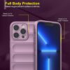 Amazon Brand - Solimo Silicone Mobile Cover for Apple iPhone 13 Pro (Silicon_Lavender)