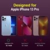 Amazon Brand - Solimo Silicone Mobile Cover for Apple iPhone 13 Pro (Silicon_Lavender)