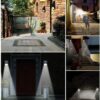 param Waterproof LED Motion Sensor Solar Light Outdoor Wall Lamp Lighting Solar Light for Garden Yard Solar Street Lamp Road