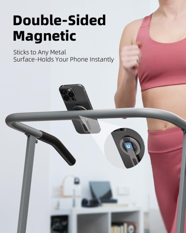 MOROFY 3 in 1 Magnetic Finger Ring Holder with Double-Sided Magnet, Phone Grip Stand, Fidget Toy Design, 360° Rotation, Magnetic Phone Stand Compatible with iPhone 17/16/15/14/13/12 Series (Black)