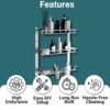 1776271613_GLOXY-Premium-Chrome-Finish-Bathroom-Stainless-Steel-Organizer-with-Soap-Holder-Liquid-Soap-Dispenser-and-Toothbrush-Holder-6-in-1-Bathroom-Rack-Shelf-for-Home-Office-Hotels-Restaurants.jpg GLOXY Premium Chrome Finish Bathroom Stainless Steel Organizer with Soap Holder, Liquid Soap Dispenser and Toothbrush Holder - 6 in 1 Bathroom Rack Shelf for Home, Office, Hotels & Restaurants