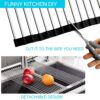 1776272394_DONDA-Stainless-Steel-Roll-Up-Dish-Drying-Rack-for-Kitchen-Sink-Foldable-Over-Sink-Drainer-for-Utensils-Fruits-Vegetables-Anti-Rust-Space-Saving-Silver-20-Pipes-46.5-x-46-CM.jpg DONDA Stainless Steel Roll-Up Dish Drying Rack for Kitchen Sink | Foldable Over Sink Drainer for Utensils, Fruits & Vegetables | Anti-Rust | Space Saving (Silver) (20 Pipes, 46.5 x 46 CM)