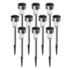 XSOURCE Solar Outdoor Lights, Solar Lights Outdoor Waterproof, Stainless Steel XSOURCE Solar Outdoor Lights, Solar Lights Outdoor Waterproof, Stainless Steel LED Pathway Lights Outdoor Solar Lights Solar Garden Lights for Patio, Lawn, Yard and Landscape (Pack of 2, Cool White)