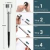 1776277661_XSOURCE-Solar-Outdoor-Lights-Solar-Lights-Outdoor-Waterproof-Stainless-Steel-LED-Pathway-Lights-Outdoor-Solar-Lights-Solar-Garden-Lights-for-Patio-Lawn-Yard-and-Landscape-Pack-of-2-Cool-White.jpg XSOURCE Solar Outdoor Lights, Solar Lights Outdoor Waterproof, Stainless Steel LED Pathway Lights Outdoor Solar Lights Solar Garden Lights for Patio, Lawn, Yard and Landscape (Pack of 2, Cool White)
