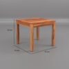 Solid Wood Cane 4 Seater Dining Table Set | Four Seater Dining Table with 4 Cushions Chairs for Dining Room | 4 Seater Dining Set for Hotel Restaurant | Sheesham, G-Honey