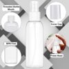 Transparent Empty Refillable Reusable Ultra Fine Mist Spray Bottle Atomizer, Mist Pump For Beauty, Personal Care, Face-Hair Moisturizing, Plants, Electronic Gadgets, Cleaning, Pack of 2