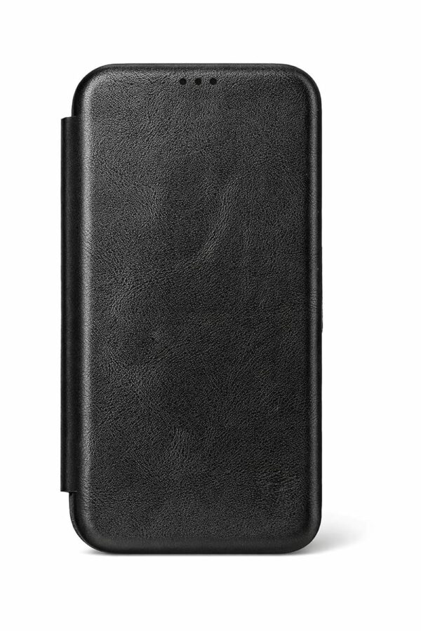 Soft Leather Wallet flip case kick Stand with Magnetic Closure Lightweight Slim flip Cover Compatible with Oppo Find X9 5G - Black