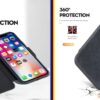 Soft Leather Wallet flip case kick Stand with Magnetic Closure Lightweight Slim flip Cover Compatible with Oppo Find X9 5G - Black