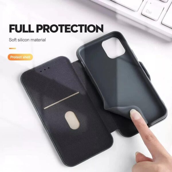 WHITBULL Smart Magnetic Closer Flip Cover Compatible with Google Pixel 10A (Black)