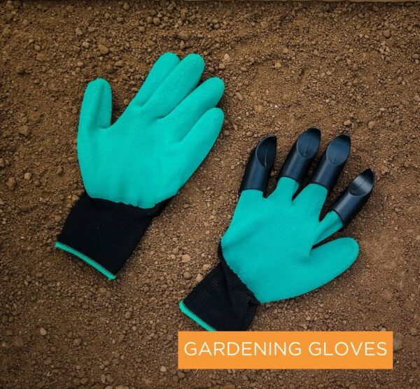 SINGHAL Garden Farming Gloves, Washable, with Right Hand Fingertips