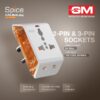 1776308857_GM-6AMP-3-Pin-Multiplug-Travel-Adapter-with-Universal-Socket-Supports-2-Pin-3-Pin-Plugs-Multiple-Charging-Ports-Charge-Smartphones-Laptops-Other-Devices-Compact-Reliable-3017.jpg GM 6AMP 3-Pin Multiplug Travel Adapter with Universal Socket | Supports 2-Pin & 3-Pin Plugs | Multiple Charging Ports | Charge Smartphones, Laptops & Other Devices | Compact & Reliable 3017