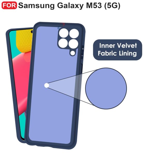 1776312488_CEDO-Back-Cover-for-Samsung-Galaxy-M53-5G-Camera-Bump-Protection-Inner-Velvet-Fabric-Lining-Ultra-Slim-Matte-Soft-Rubberised-Case-Cover-Blue.jpg CEDO Back Cover for Samsung Galaxy M53 (5G) | Camera Bump Protection & Inner Velvet Fabric Lining | Ultra Slim Matte Soft Rubberised Case Cover (Blue)