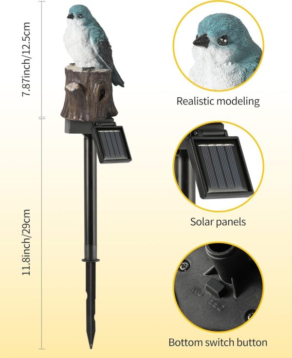 1776314381_CBK-Bird-Garden-Solar-Lights-Outdoor-Adorable-LED-Bird-Decorative-Waterproof-Garden-Stake-Lights-Lawn-Lamp-Light-for-Yard-Balcony-Patio-and-Garden-Lighting.jpg CBK Bird Garden Solar Lights Outdoor Adorable LED Bird Decorative Waterproof Garden Stake Lights, Lawn Lamp Light for Yard, Balcony, Patio, and Garden Lighting