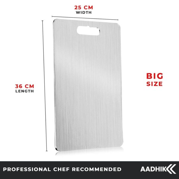 1776320022_AADHIK-Large-Size-Chopping-Board-Stainless-Steel-Metal-Cutting-KitchenHeavy-Duty-Choping-Board-VegetableFruit-Cutter-Meats-Vegetable-Chopper-BoardsSafe-Durable-36-cm25-cm.jpg AADHIK Large Size Chopping Board Stainless Steel Metal Cutting Kitchen,Heavy Duty Choping-Board Vegetable,Fruit Cutter, Meats Vegetable Chopper Boards,Safe Durable -36 cm*25 cm