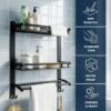 1776330227_GLOXY-Premium-Stainless-Steel-Matt-Black-Bathroom-Shelf-Rack-2-Layer-with-Towel-or-Napkin-Holder-Rods-Black-Bathroom-Accessories-for-Home-Office-Hotels-Restaurants.jpg GLOXY Premium Stainless Steel Matt Black Bathroom Shelf Rack 2 Layer with Towel or Napkin Holder Rods Black Bathroom Accessories for Home, Office, Hotels & Restaurants