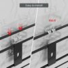 USF Self Adhesive Corner Shelf for Bathroom, Stainless Steel Wall Mounted Storage Rack with No Drill Installation and Strong Hold Design for Kitchen Use, Easy Wall Installation (Black, Pack of 1)