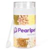 PEARLPET Tiffany Plastic Containers for Kitchen Storage |Plastic Container Set with Spoon |Bpa-Free, Stackable Jars |Transparent, 1400 Ml (Set of 6)