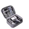 Nylon 2 Layer Gadget Organizer Case, Electronic Accessories Bag, Tech Nylon 2 Layer Gadget Organizer Case, Electronic Accessories Bag, Tech Organizer Pouch for Cables, Chargers, Hard Disk, Pen Drive, Travel Storage (Grey)