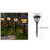 LED Solar Lights Outdoor Waterproof, Garden Pathway Landscape Decor Auto On Off Solar Powered Lights for Patio Driveway Walkway Lawn Yard