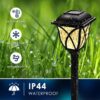 LED Solar Lights Outdoor Waterproof, Garden Pathway Landscape Decor Auto On Off Solar Powered Lights for Patio Driveway Walkway Lawn Yard