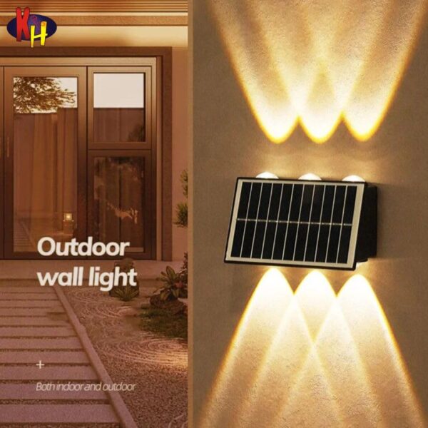 1776372143_kh-Solar-Outdoor-Wall-Lights-Up-and-Down-6-LED-Outdoor-Lamp-Solar-Wall-Lights-IP65-Waterproof-Patio-Wall-Light-Solar-Exterior-Lights-for-House-Garage-Garden-Warm-White-6-LED.jpg kh Solar Outdoor Wall Lights Up and Down 6 LED Outdoor Lamp Solar Wall Lights, IP65 Waterproof Patio Wall Light, Solar Exterior Lights for House Garage Garden (Warm White) (6 LED)