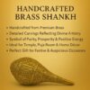 Brass Shank for Home and Decor Show Piece for Living Room Bedroom Handmade Brass Items Modern Artwork for Home Entrance and Good Luck Diwali Gifts Weight 500 Gram Height 14 cm