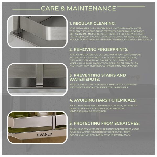 1776378048_EVANEX-2-Layer-Bathroom-Organizer-Rack-304-Grade-Stainless-Steel-Wall-Mounted-Bathroom-Shelf-Organizer-Rust-Proof-Bathroom-Accessories-Set-Multipurpose-Layer-Shelves.jpg EVANEX 2 Layer Bathroom Organizer Rack | 304 Grade Stainless Steel Wall Mounted Bathroom Shelf Organizer | Rust Proof Bathroom Accessories Set | Multipurpose Layer Shelves