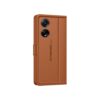 KIVANO LUXE® Compatible for Oppo F23 5G Luxury Handmade Leather Magnetic Flip Folio Case | Card Holder & Kickstand | Slim Protective Cover | Unisex - Brown