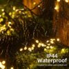 LITVERSE® Solar Powered 120 LED Waterproof String Lights – Warm White PVC Fairy Lights for Garden, Patio, Balcony, Yard, Landscape, Christmas, Wedding & Outdoor,Indoor Decoration