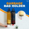 FreshDcart FDCA557 Plastic Bag Holder Foldable Breathable Hanging Trash Bags Organizer for grocery bags garbage bags for Home and Kitchen (Multicolor,Pack of 2)