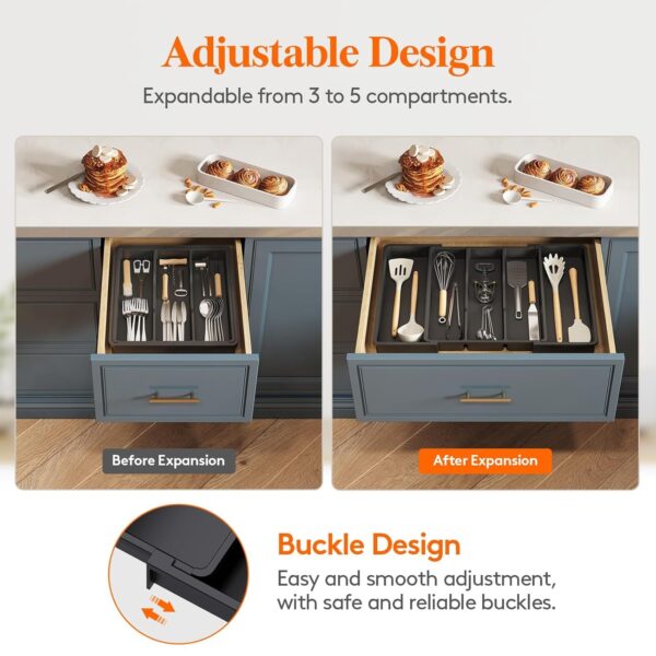 1776406723_Expandable-Cooking-Utensil-Drawer-Organizer-–-Adjustable-3-to-5-Compartment-Cutlery-Silverware-Tray-13-to-22.4-Inches-–-BPA-Free-Plastic-Kitchen-Tools-Storage-Divider-Black.jpg Expandable Cooking Utensil Drawer Organizer – Adjustable 3 to 5 Compartment Cutlery & Silverware Tray (13 to 22.4 Inches) – BPA-Free Plastic Kitchen Tools Storage Divider, Black