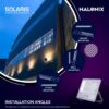 Halonix Aluminium 50W Waterproof Outdoor led Flood Light|Halogen Light, Focus Light for Garage, Parking, Shop -(Cool White)-Pack of 1|Short Circuit & Surge Protection.