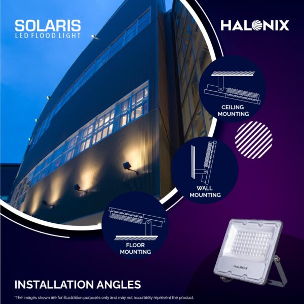 Halonix Aluminium 50W Waterproof Outdoor led Flood Light|Halogen Light, Focus Light for Garage, Parking, Shop -(Cool White)-Pack of 1|Short Circuit & Surge Protection.
