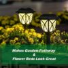 Kadaon Solar Pathway Lights Outdoor, LED Decorative Solar Garden Lights, Waterproof Outdoor Lights for Landscapes, Gardens, Pathways, Walkways and Driveways
