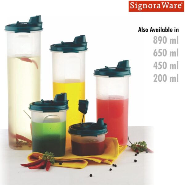 1776417997_Signoraware-Jumbo-Easy-Flow-BPA-Free-Plastic-Container-Microwave-Dishwasher-safe-Airtight-Leakproof-Ideal-for-Home-Restaurant-use-Best-for-Oils-Liquid-Keeper-ForestGreen-1.1-Ltr.jpg Signoraware Jumbo Easy Flow BPA Free Plastic Container | Microwave & Dishwasher safe | Airtight & Leakproof | Ideal for Home & Restaurant use | Best for Oils & Liquid Keeper ( ForestGreen | 1.1 Ltr )