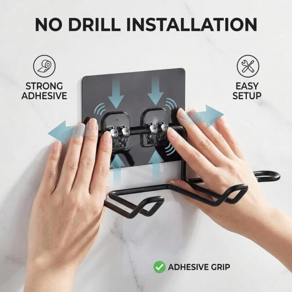 1776419549_Wall-Mounted-Hair-Dryer-Rack-Hairdryer-Shelf-Holder-Storage-Hanger-Bathroom-Iron-Shelf-Home-OrganizerWall-Mount-Drill-Free-Mount-Trace-Less-Hair-Dryer-Rack-Adhesive-Black.jpg Wall Mounted Hair Dryer Rack Hairdryer Shelf Holder Storage Hanger Bathroom Iron Shelf Home Organizer,Wall Mount Drill Free Mount Trace Less Hair Dryer Rack Adhesive (Black)