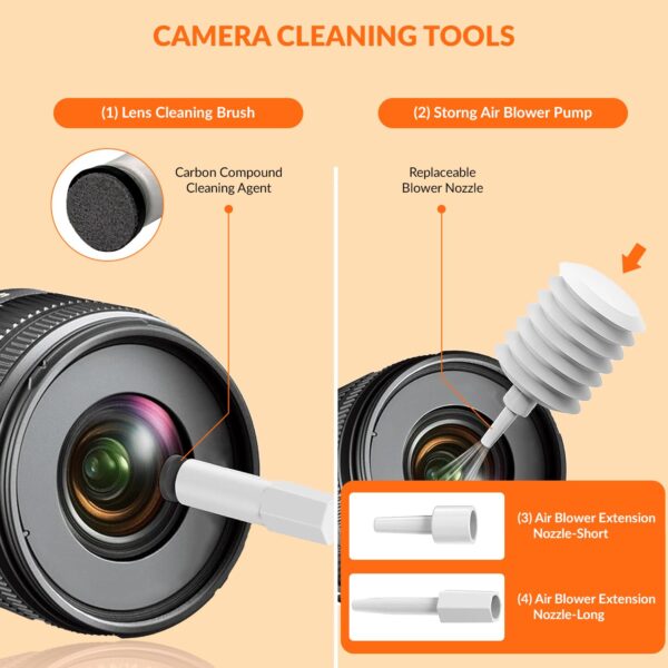 Tukzer Laptop Screen Keyboard Cleaner Kit, 20-in-1 Electronic Gadget Cleaning Tool, 2.5ml Mist Spray, Pen Brush, Air Blower| for MacBook, iPad iPhone Smartphone Tablet, PC Computer, DSLR Camera Lens
